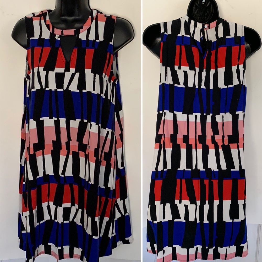 Slip sheath dress easy/light/comfy modern graphic